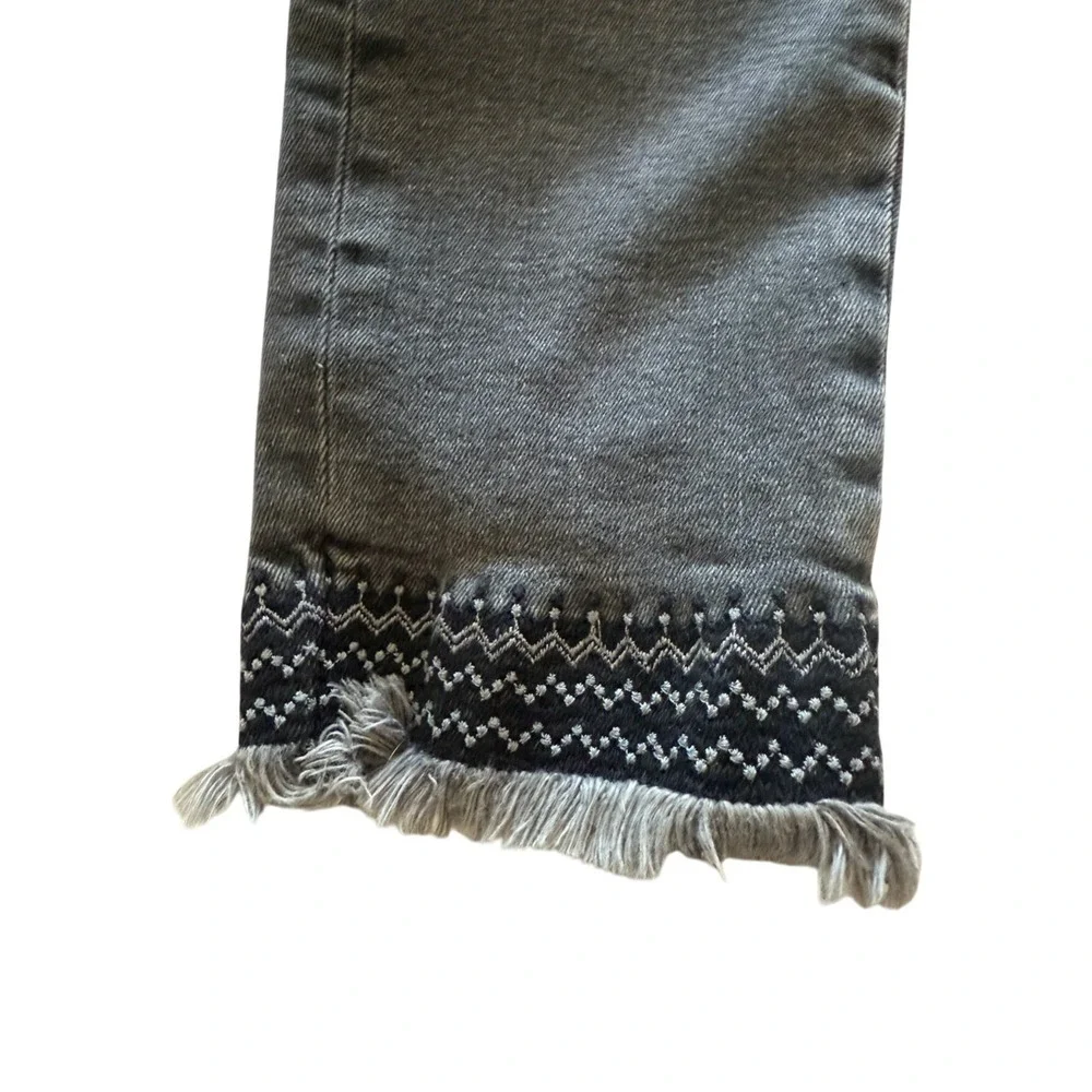 NWT Mavi Tess Gray High Rise Skinny Jeans Women's Distressed Frayed Hem 28/27 - Picture 14 of 14